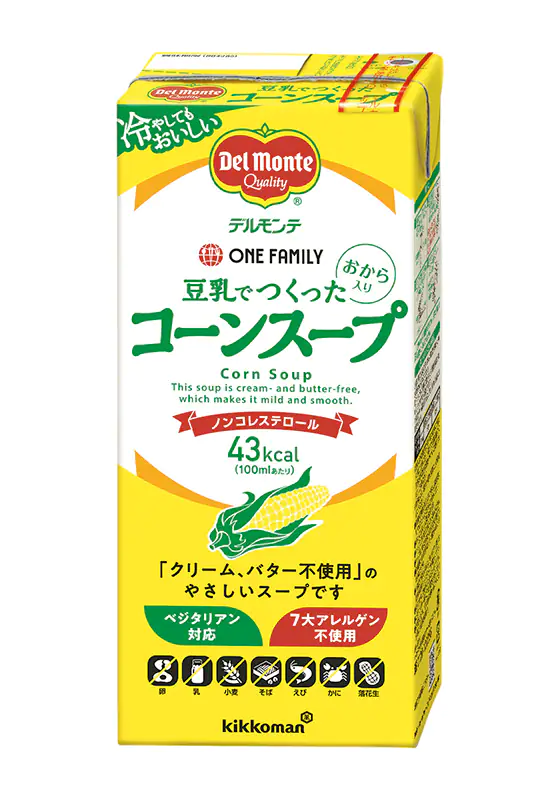 デルモンテ　豆乳でつくったコーンスープ　１０００ＭＬ