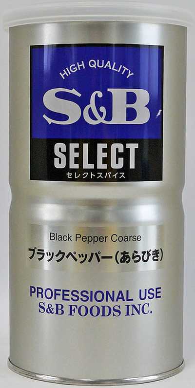セレクト　ブラックペッパー（あらびき）Ｌ缶　３７０Ｇ