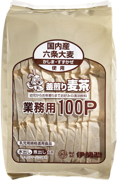 伊勢惣　麦茶業務用100P