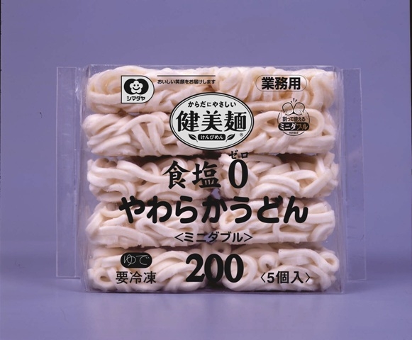 シマダヤ　「健美麺」食塩ゼロやわらかうどん２００