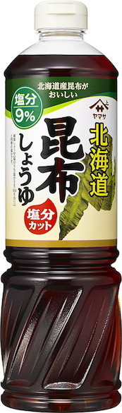 ヤマサ　北海道昆布醤油　塩分カット　　　１Ｌ