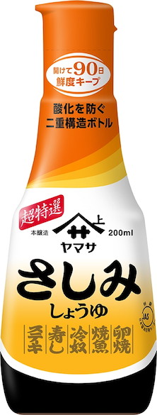 ヤマサ　さしみしょうゆ　鮮度ボトル　200ml