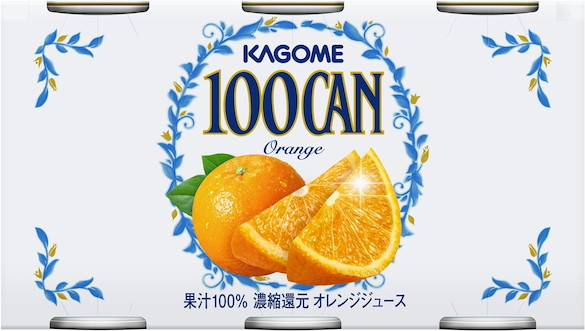 カゴメ　１００ＣＡＮ　オレンジ　１６０ＧＸ６