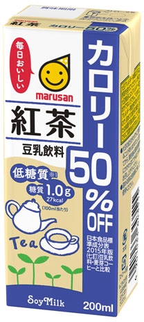 マルサンアイ　豆乳紅茶カロリー５０％オフ　２００ＭＬ