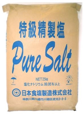 関東塩業　自主取引特級精製塩　　　　　　　２５ＫＧ