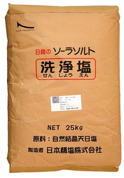 関東塩業　日本精塩 ソーラソルト洗浄塩　　　２５ｋｇ