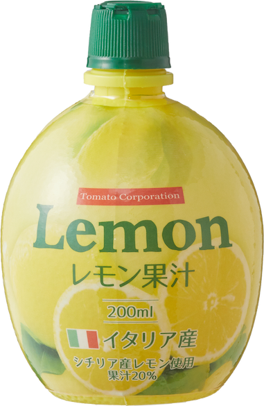トマト　レモン果汁２０％（イタリア産）　　２００ＭＬ