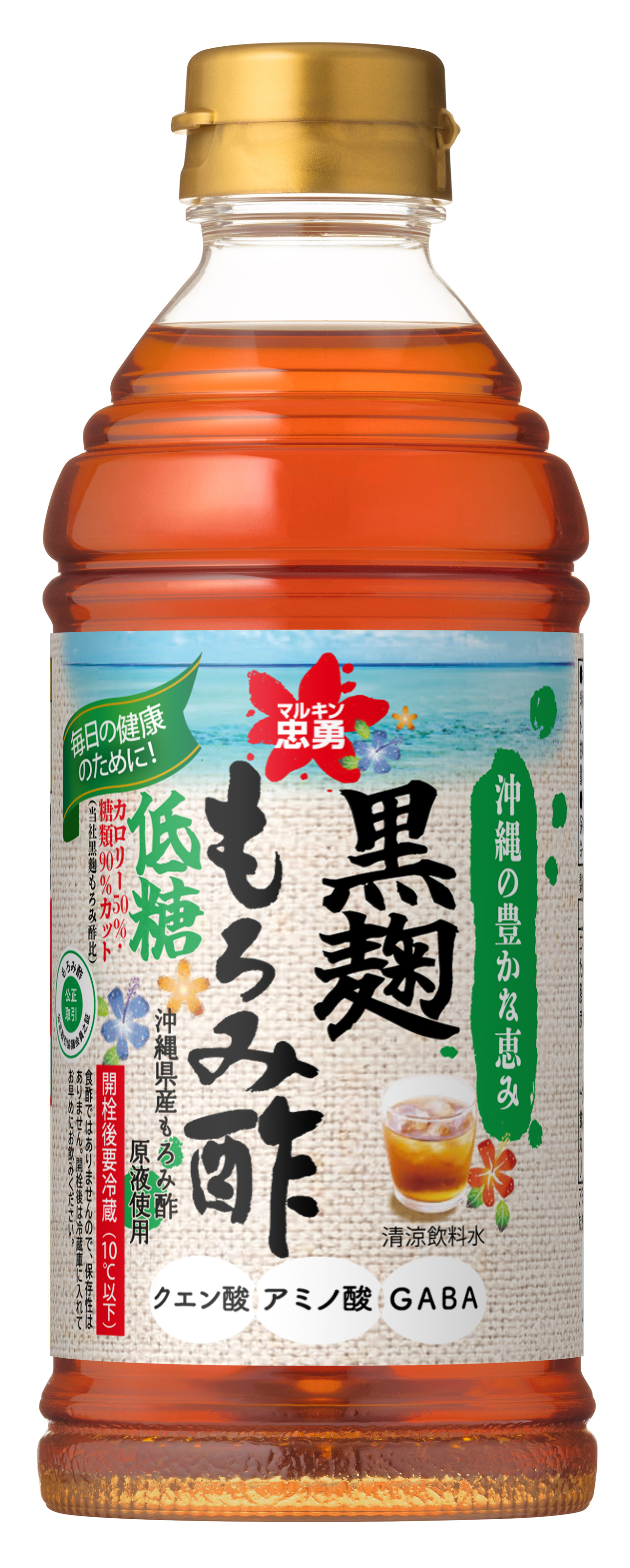 マルキン忠勇　黒麴もろみ酢 低糖 　500ｍｌ