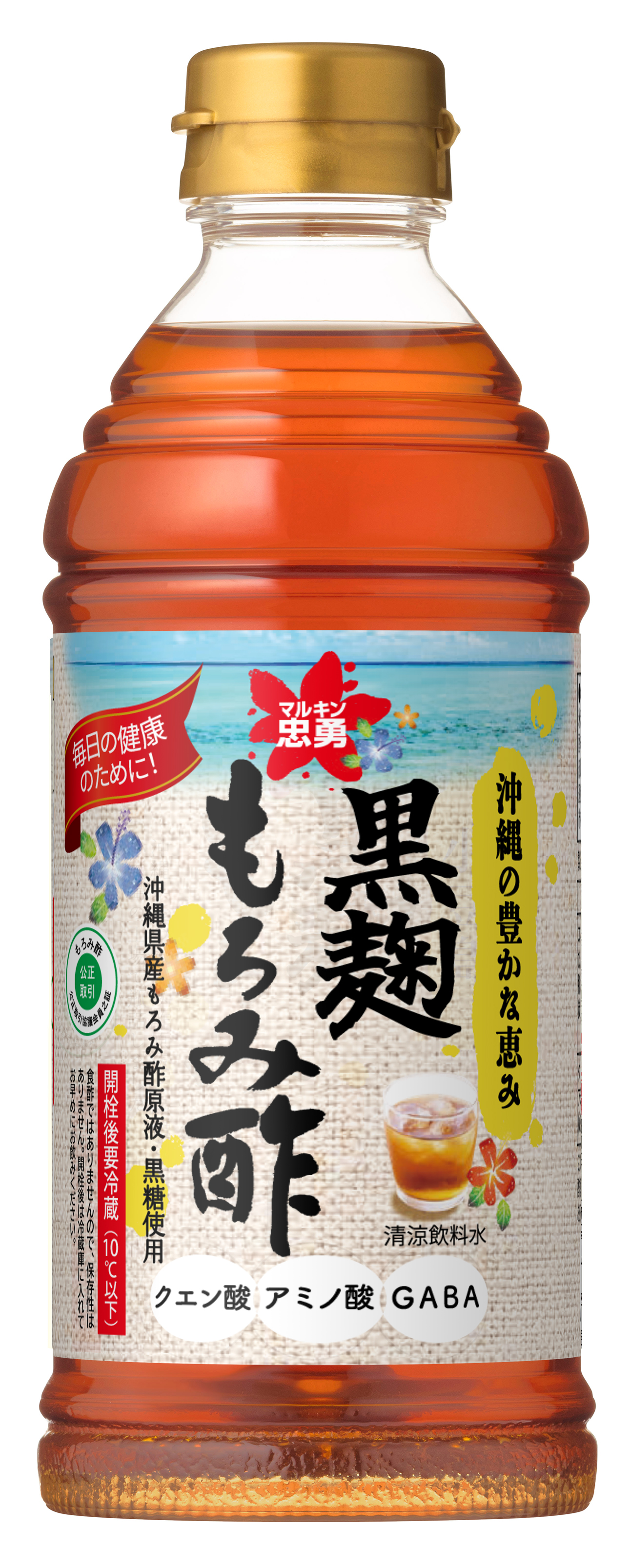 マルキン忠勇　黒麴もろみ酢 プレーン 　500ｍｌ
