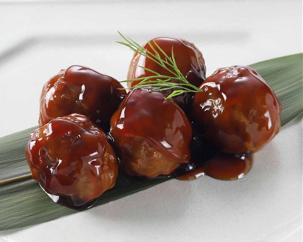 国産鶏肉のミートボール（黒酢あん）