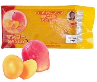 冷凍加糖ピューレ・マンゴー　1kg