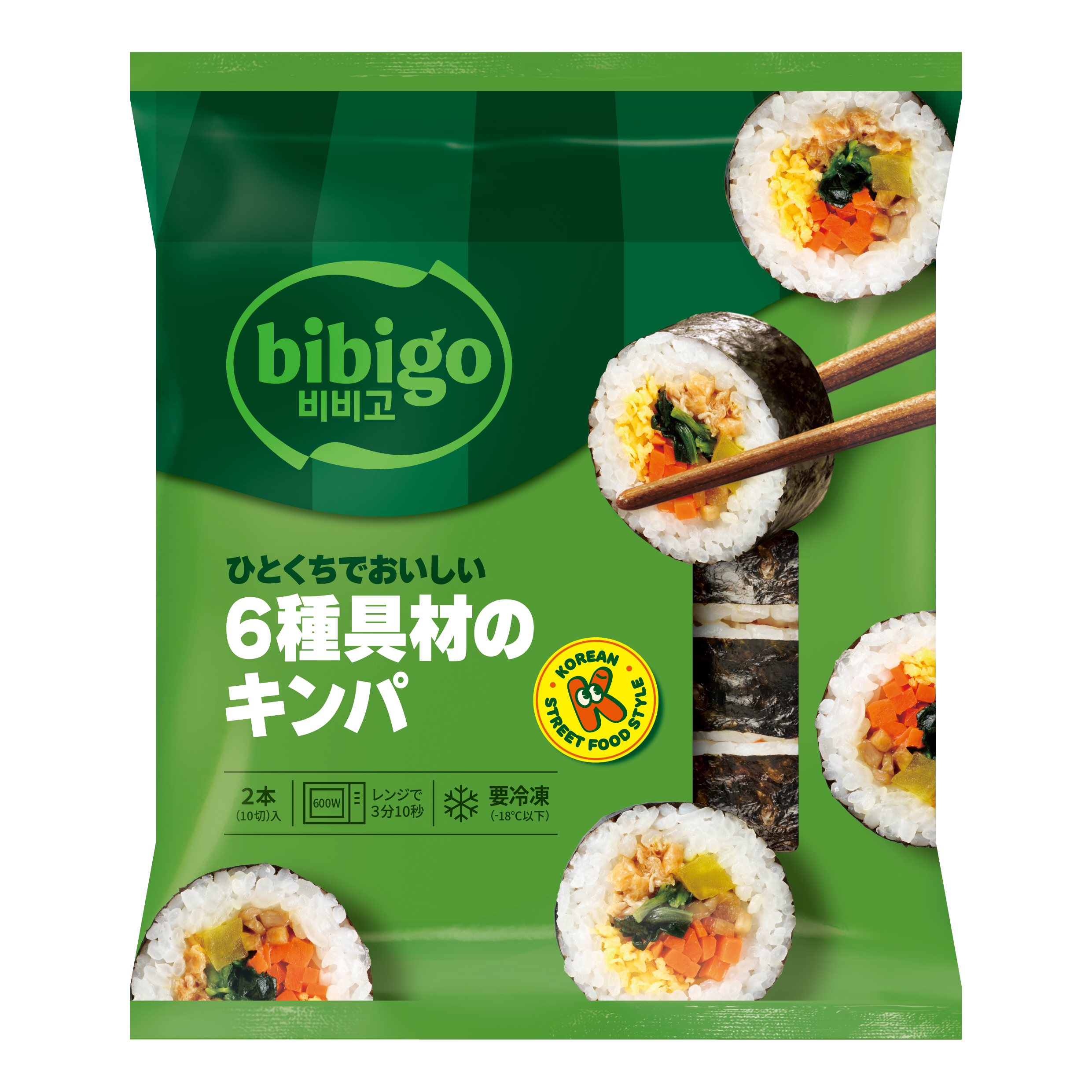 bibigo　ひとくちでおいしい 6種具材のキンパ