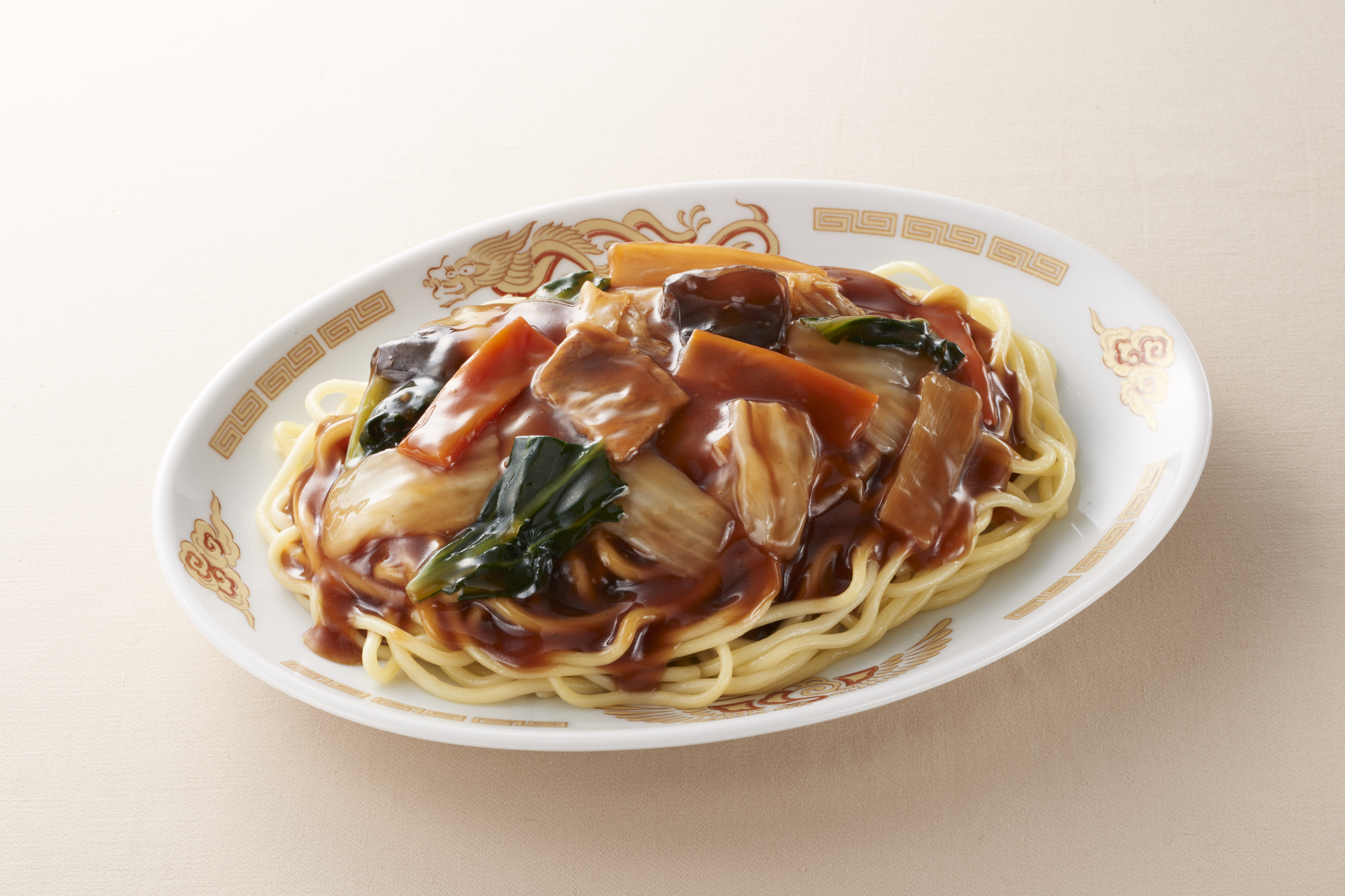 オイスターソース香る太麺あんかけ焼そば