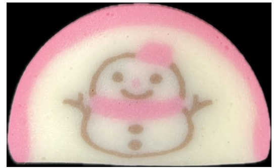 雪だるま蒲鉾ハーフ4㎜