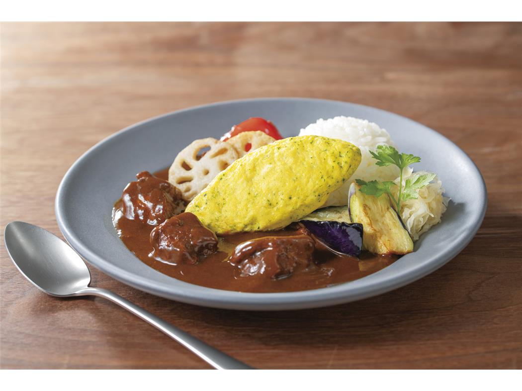 スノーマン　Ca・Feたっぷりオムレツ　（ほうれんそう）