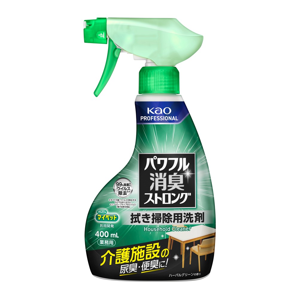 パワフル消臭ストロング　拭き掃除用洗剤　４００ｍＬ　業務用