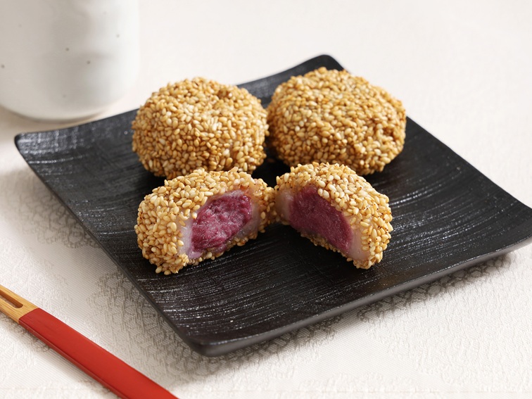 紫芋のごま団子（自然解凍）