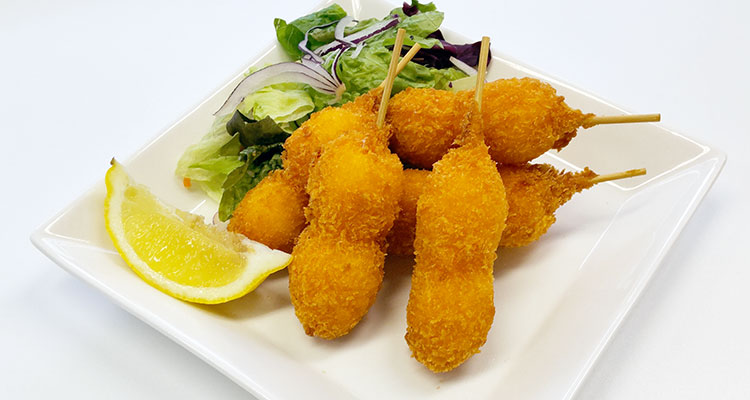 ウズラ串フライ（カラーパン粉）　30g