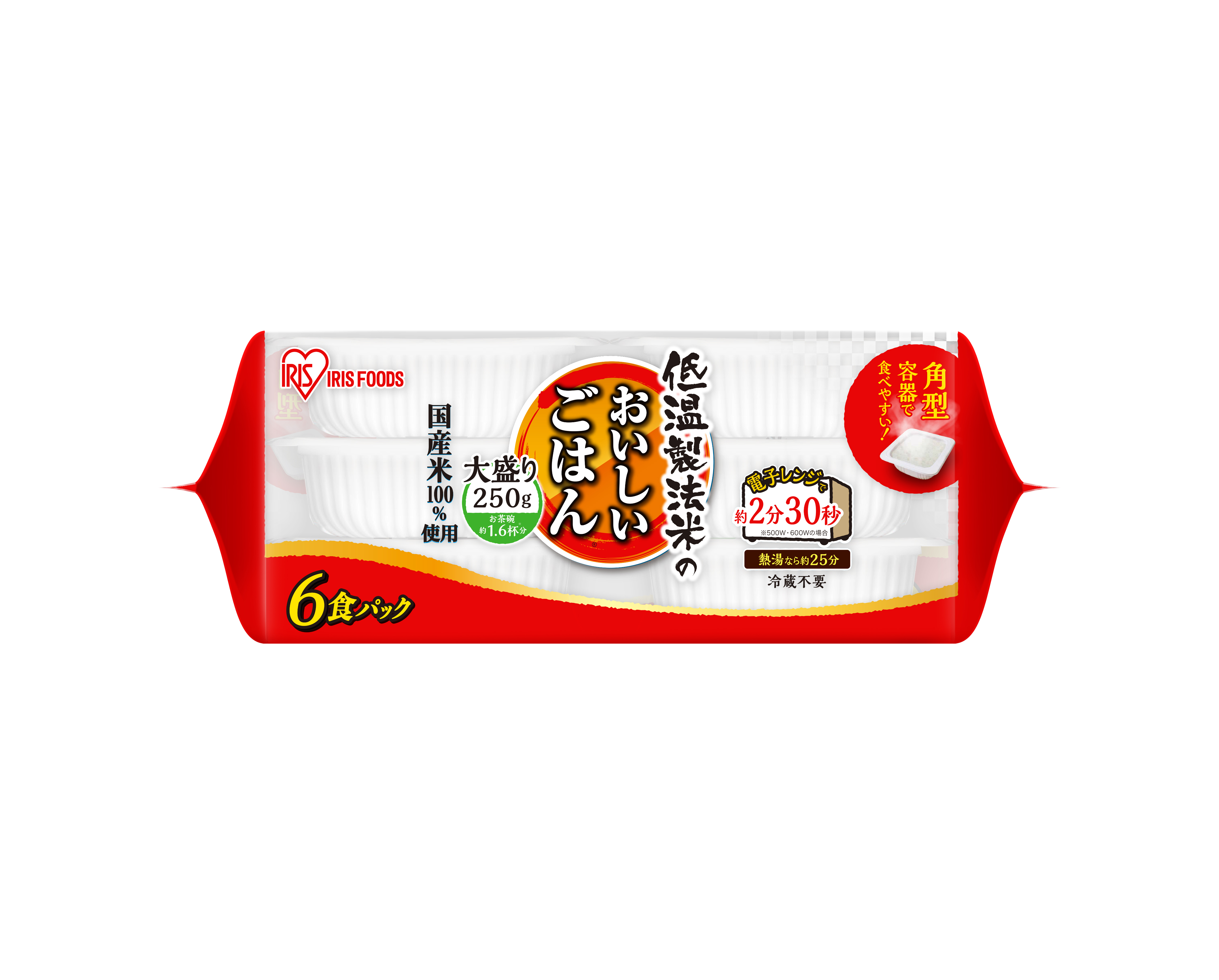 低温製法米のおいしいごはん　国産米100％　250g×6P