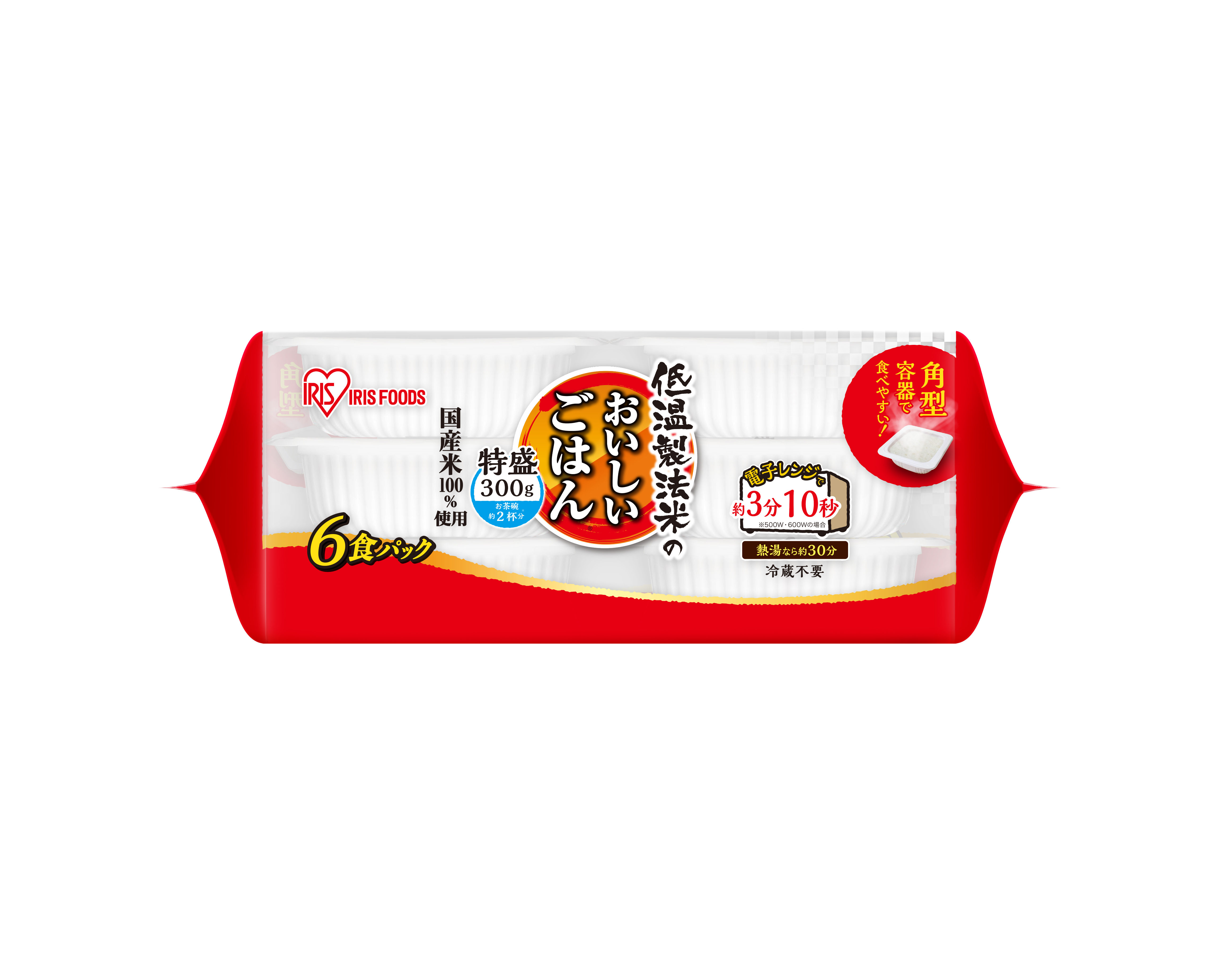 低温製法米のおいしいごはん　国産米100％　300g×6P