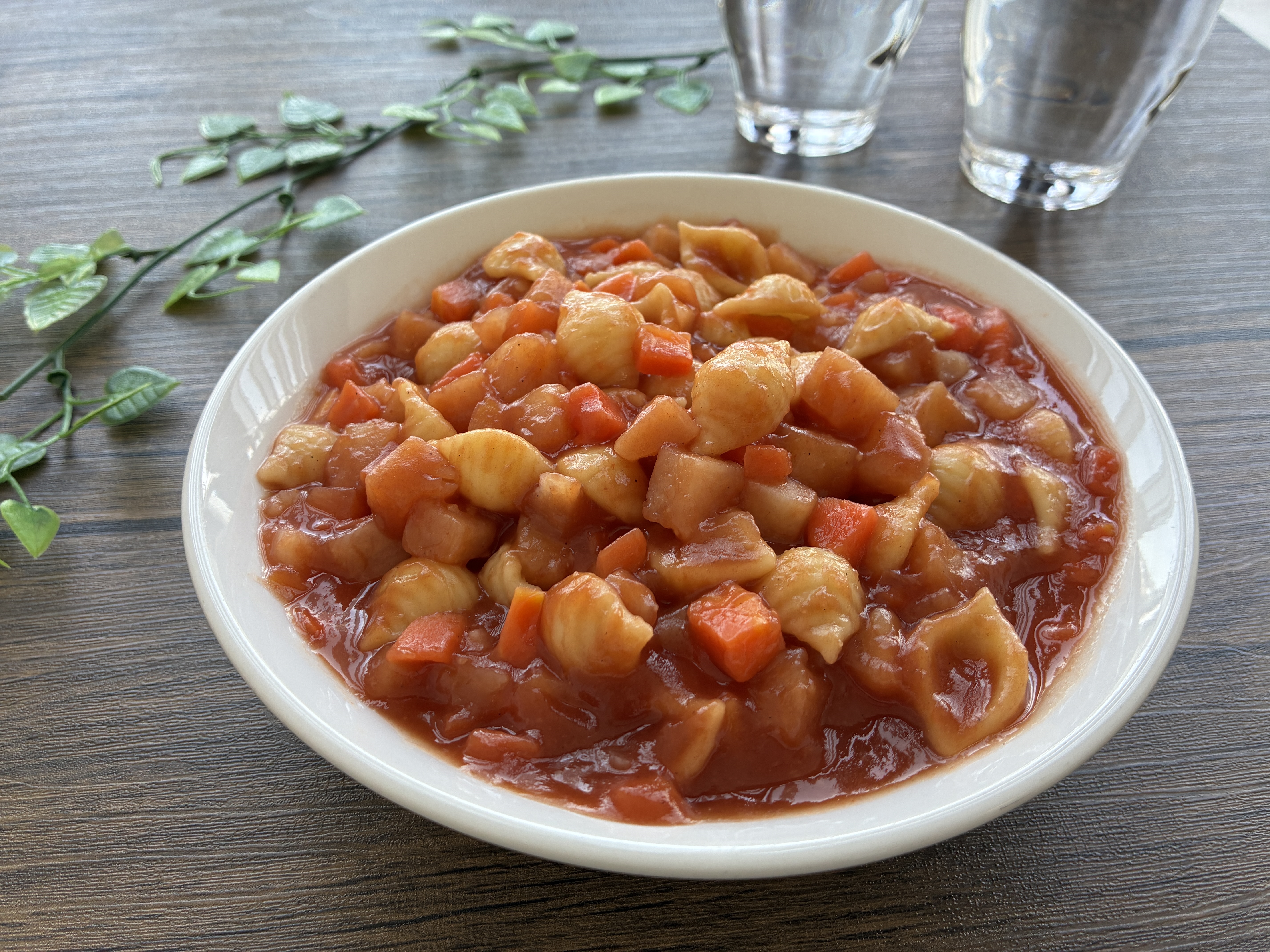 じゃがいもとマカロニのミネストローネ風