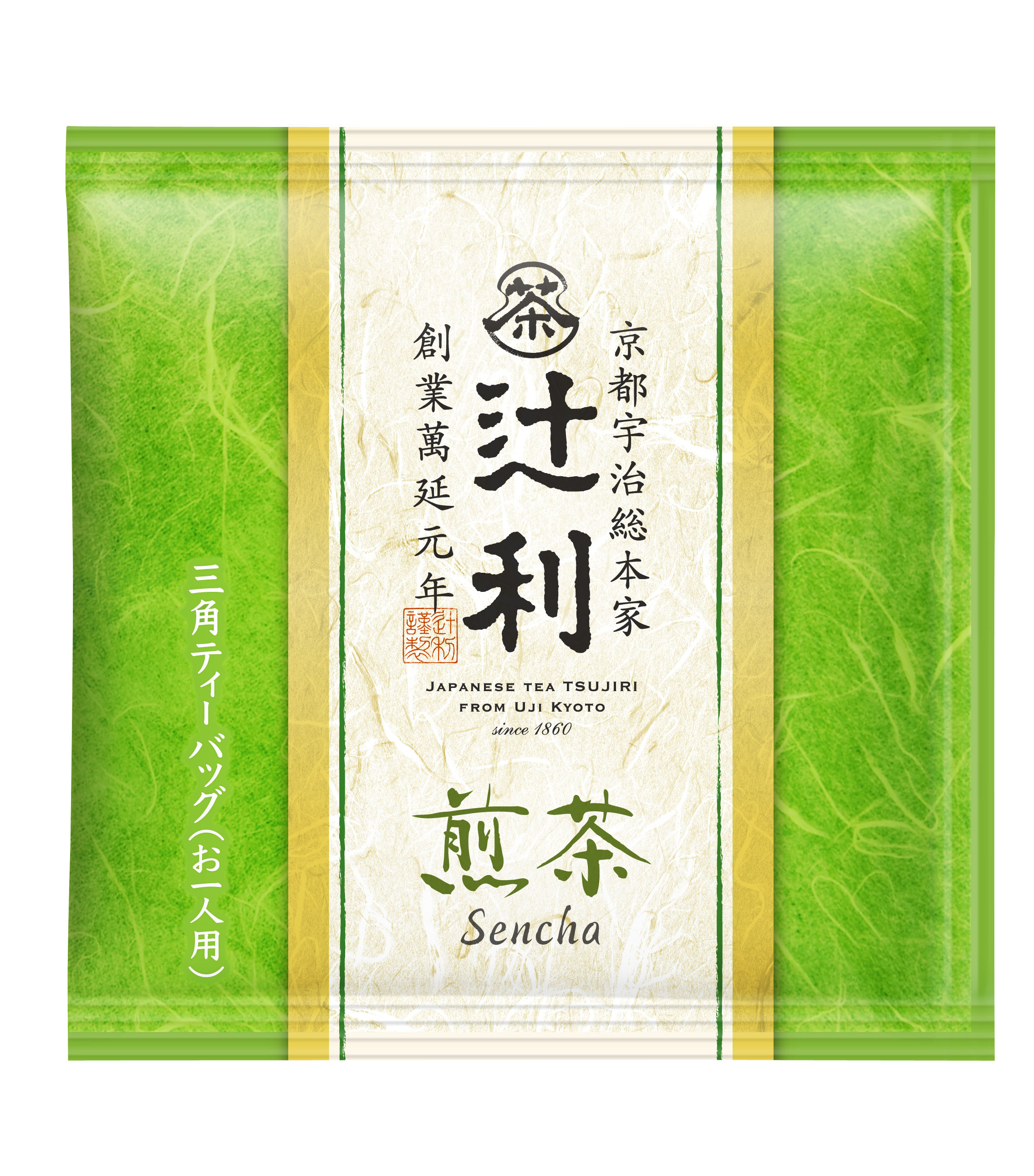 辻利　１００Ｐ　三角バッグ煎茶　（紙包材ティーバッグ）
