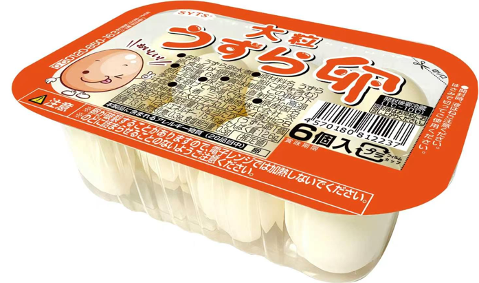 大粒うずら卵水煮トレータイプ6個入