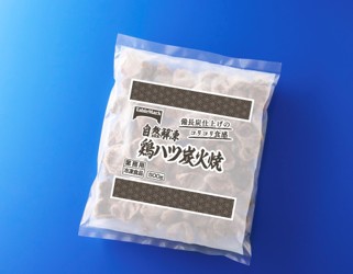 自然解凍 鶏ハツ炭火焼