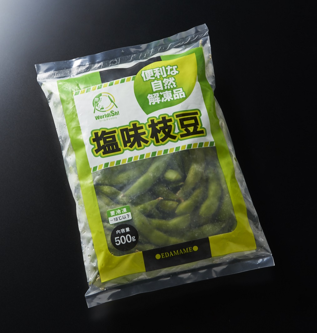 神栄　中国産　便利な自然解凍品　塩味枝豆　５００Ｇ