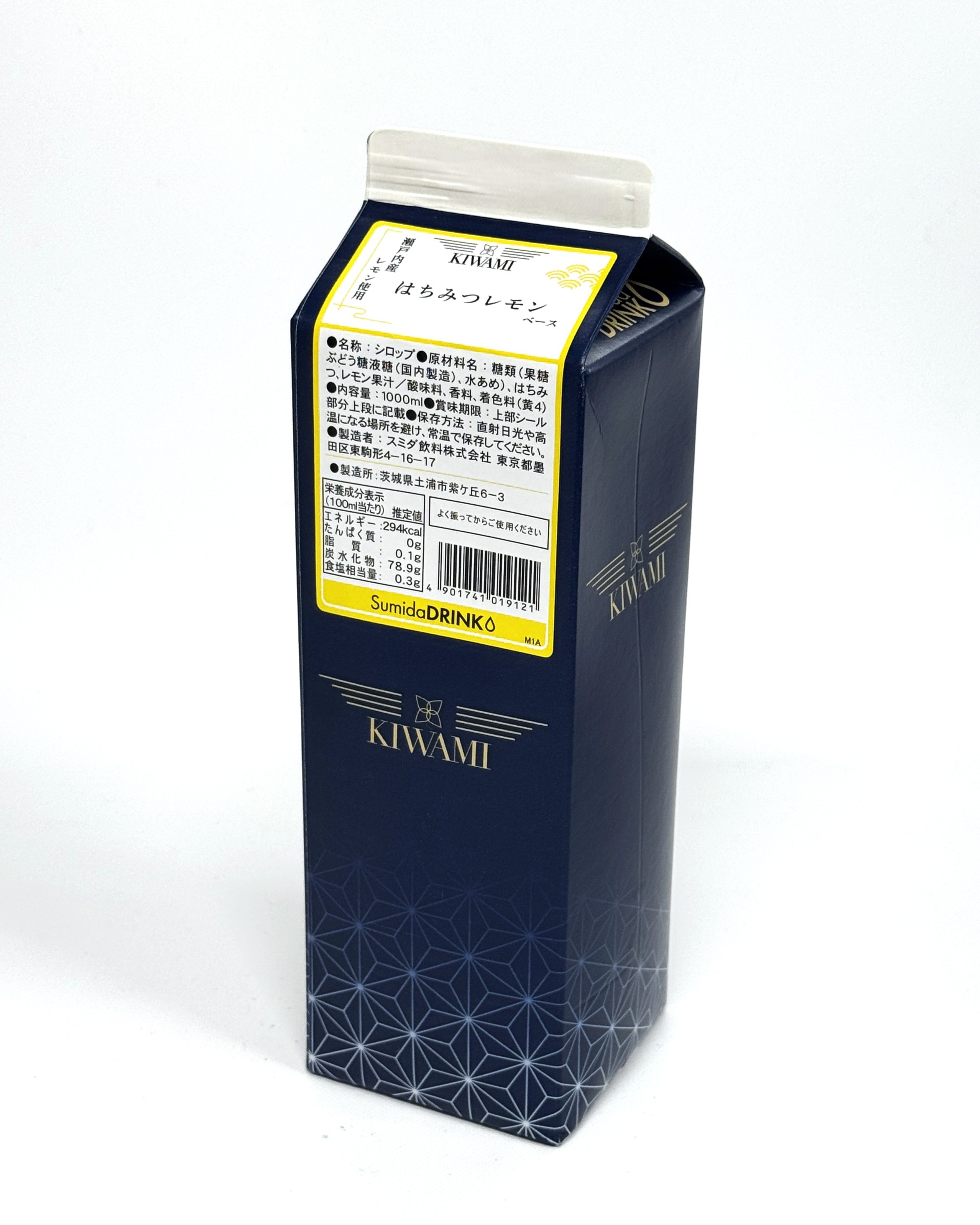 KIWAMI 瀬戸内産レモン使用はちみつレモンベース　1L
