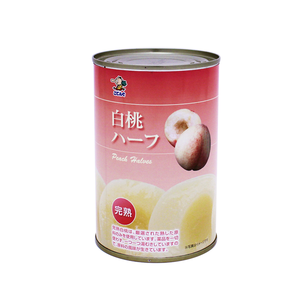 白桃　こてんぐ　完熟ハーフ　4号缶