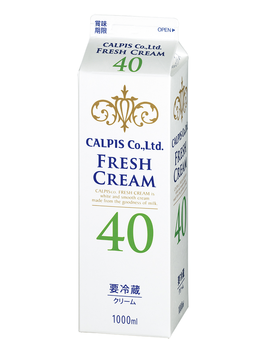 「カルピス(株)フレッシュクリーム」 ４０％ １０００ｍｌ