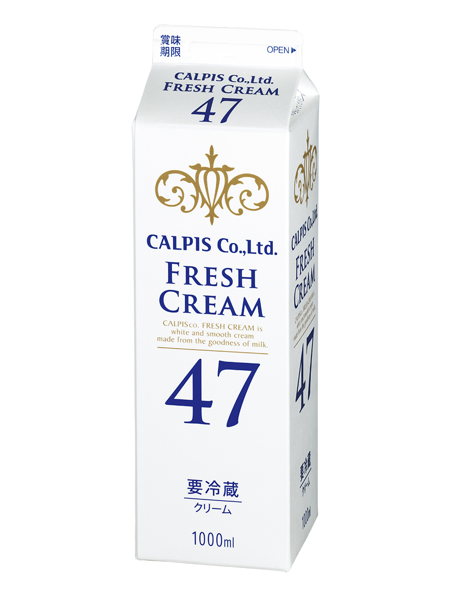 「カルピス(株)フレッシュクリーム 」４７％ １０００ｍｌ