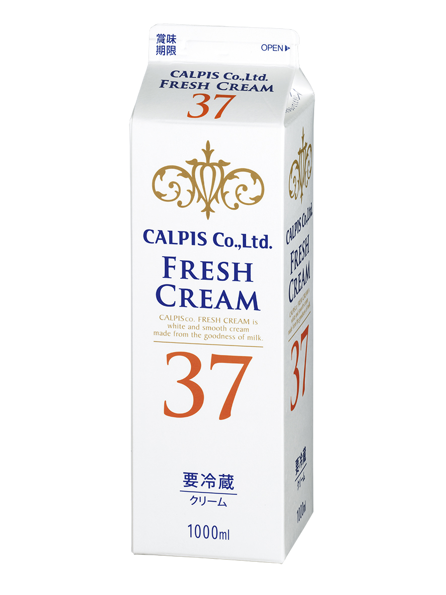 「カルピス(株)フレッシュクリーム」 ３７％ １０００ｍｌ
