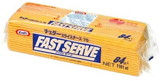 クラフト　ファストサーブ　チェダースライス７５　８４枚