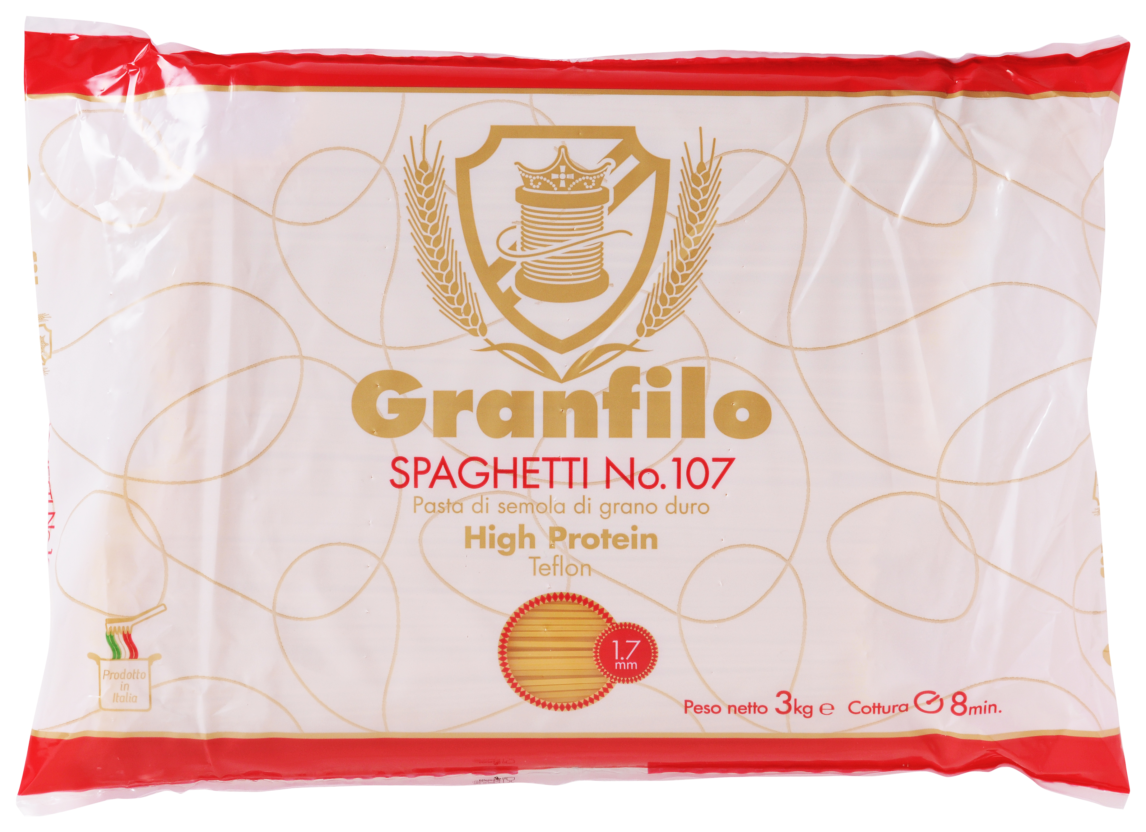 グランフィーロ　スパゲッティ・ハイプロテイン（１．７ＭＭ）　№１０７　　３ＫＧ