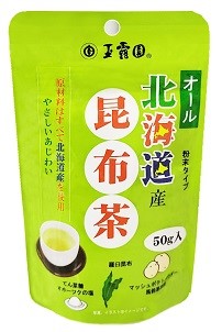 玉露園　　　オール北海道産昆布茶　　スタンド袋　　5X16