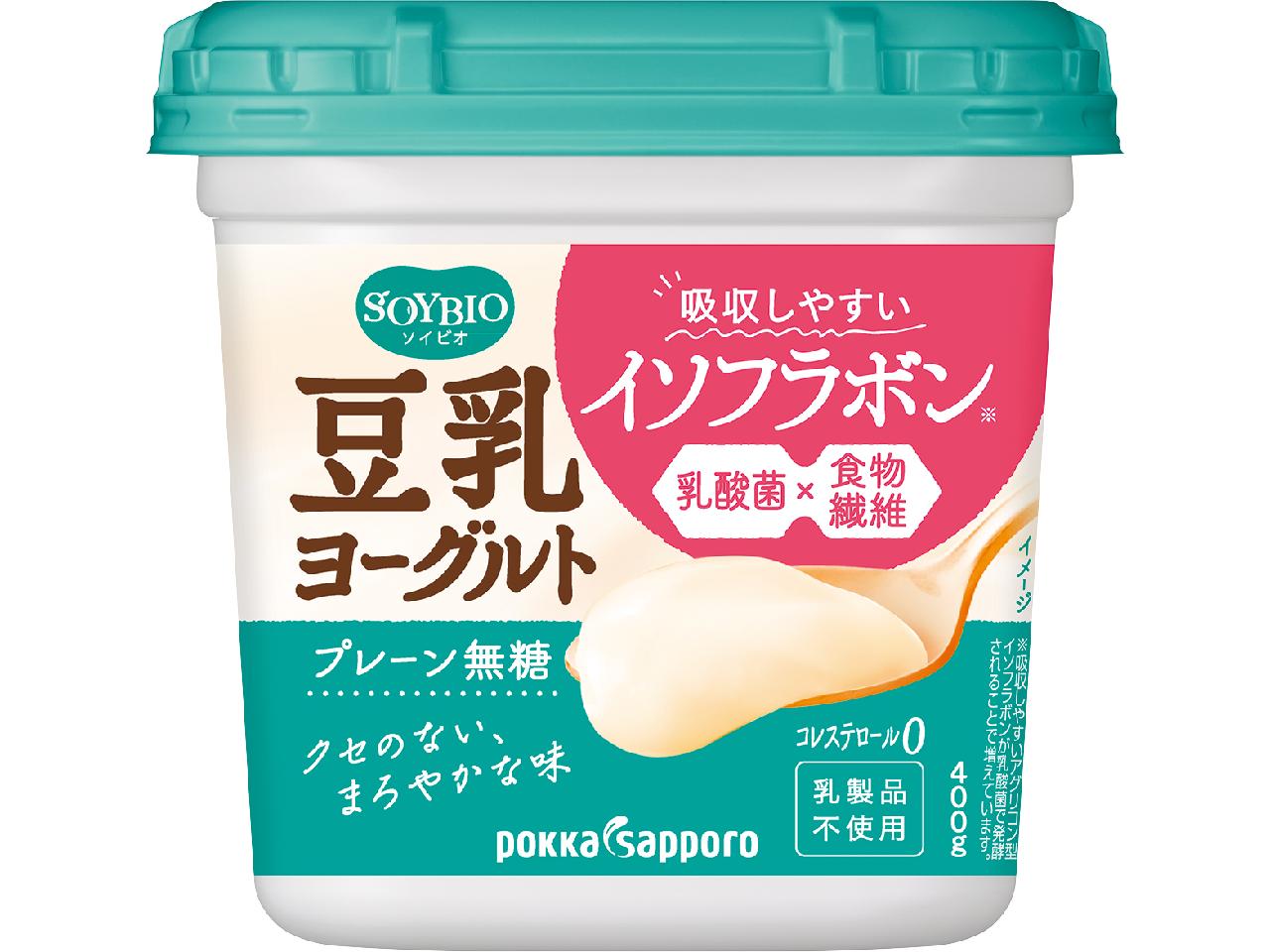 ソイビオ豆乳ヨーグルトプレーン無糖　４００Ｇカップ　（チルド品）