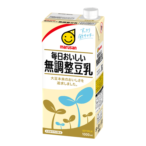 毎日おいしい無調整豆乳　1L