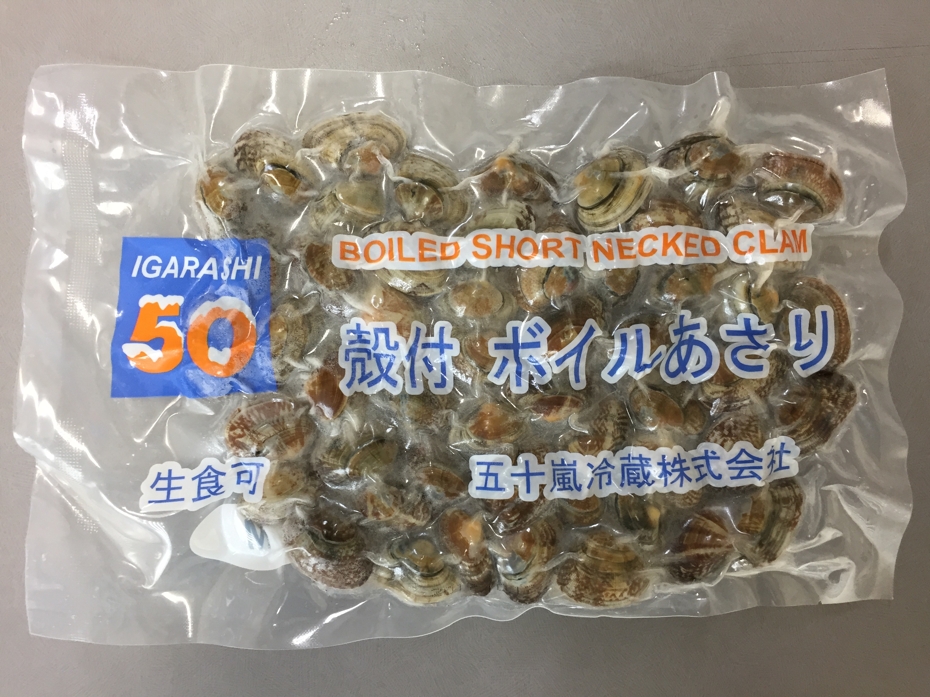 殻付ボイルあさり　Ｍ（51／60）　CN　500g