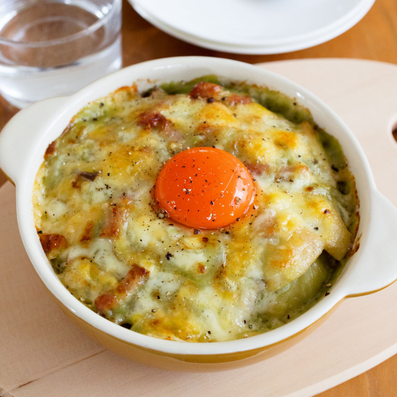 冷たくしておいしいスープ　会津産アスパラガス