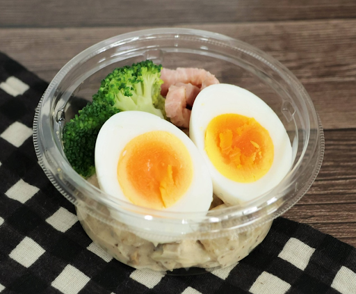 半熟卵とトリュフ風味ポテト