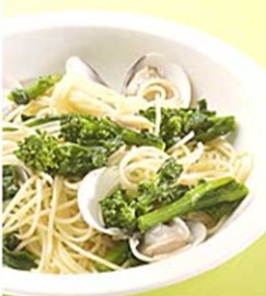 はまぐりと菜の花のボンゴレ